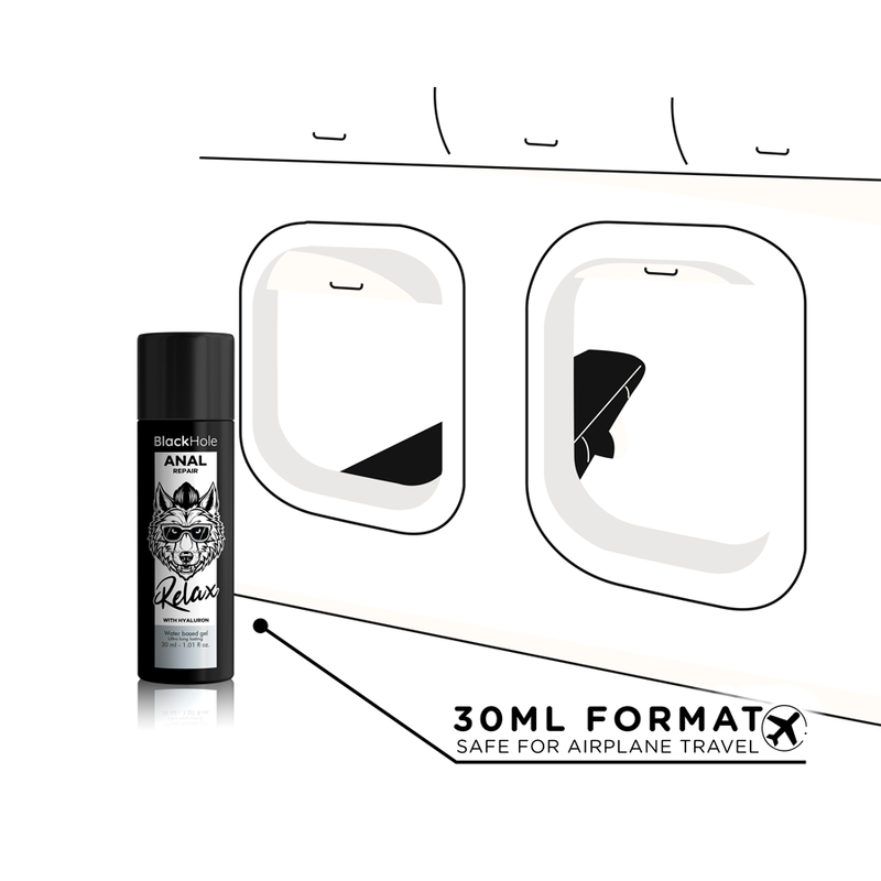 Forat negre: reparació anal Agua Base de relax amb Hyaluron 30 ml