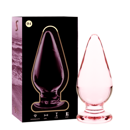 NEBULA SERIES BY IBIZA - MODELO 4 PLUG CRISTAL ROSA 11 CM -O- 5 CM