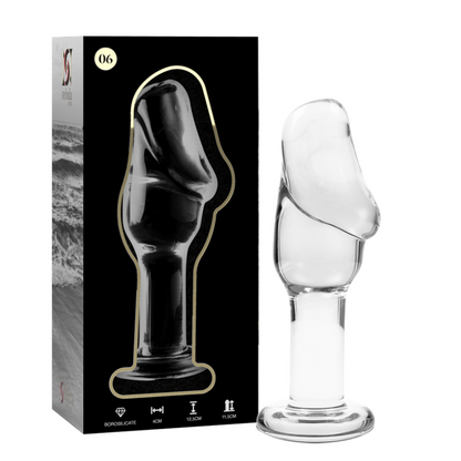 NEBULA SERIES BY IBIZA - MODELO 6 PLUG CRISTAL TRANSPARENTE 12.5 CM -O- 4 CM