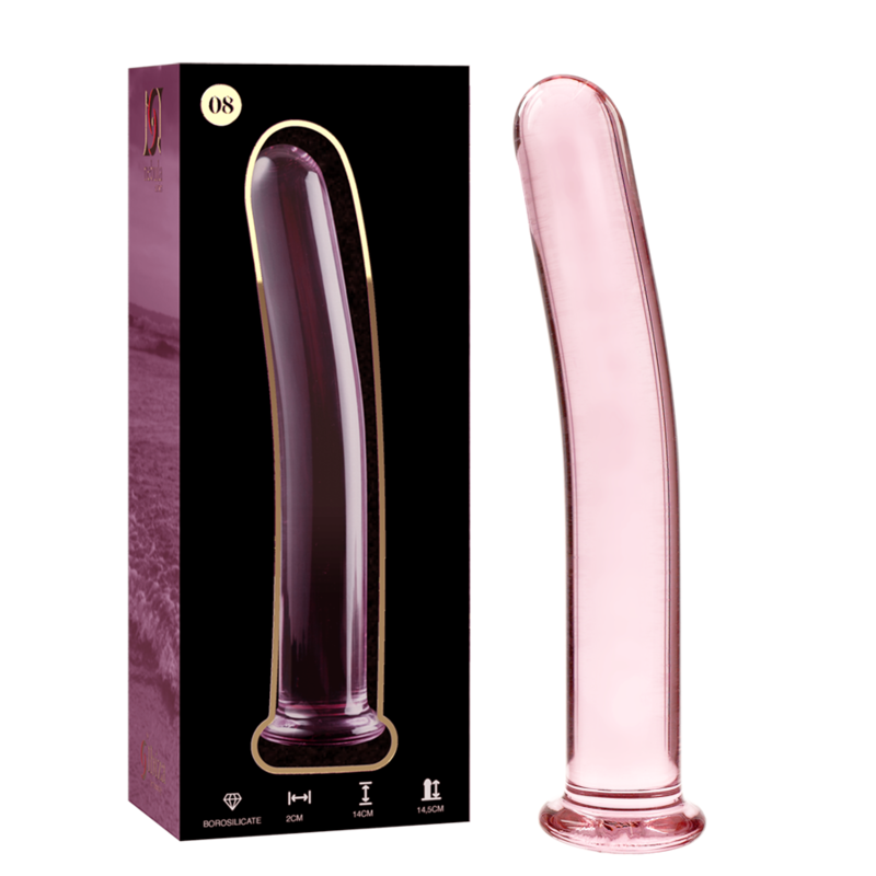 NEBULA SERIES BY IBIZA - MODELO 8 DILDO CRISTAL TRANSPARENTE 14.5 CM -O- 2 CM