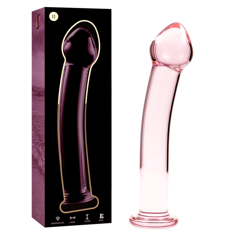 NEBULA SERIES BY IBIZA - MODEL 11 PINK CRYSTAL DILDO 16 CM -OR- 3 CM