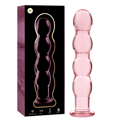 NEBULA SERIES BY IBIZA - MODEL 10 PINK CRYSTAL DILDO 16.5 CM -OR- 3.5 CM