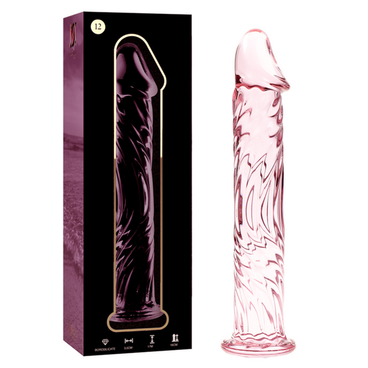 NEBULA SERIES BY IBIZA - MODEL 12 PINK CRYSTAL DILDO 17 CM -OR- 3.5 CM