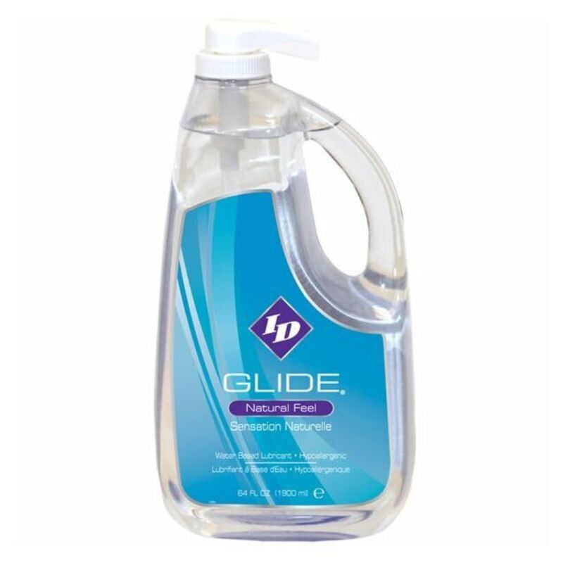 Glide ID: lubricant de base d&#39;aigua + sensació hipololgènica natural 1900 ml