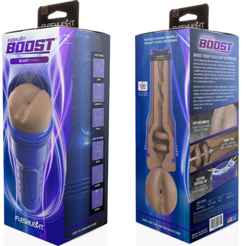 FLESHLIGHT BOOST - ANO BLAST KVINNLIG MASTURBADOR MD FLESH RP