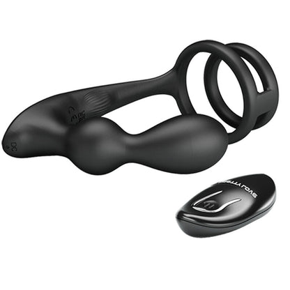 Pretty Love - Marshall Ring per a penis + plug vibratori i control remot