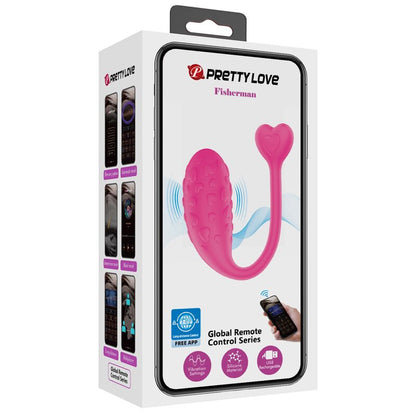 PRETTY LOVE - PINK FISHERMAN VIBRATING EGG CONTROLLED BY APP
