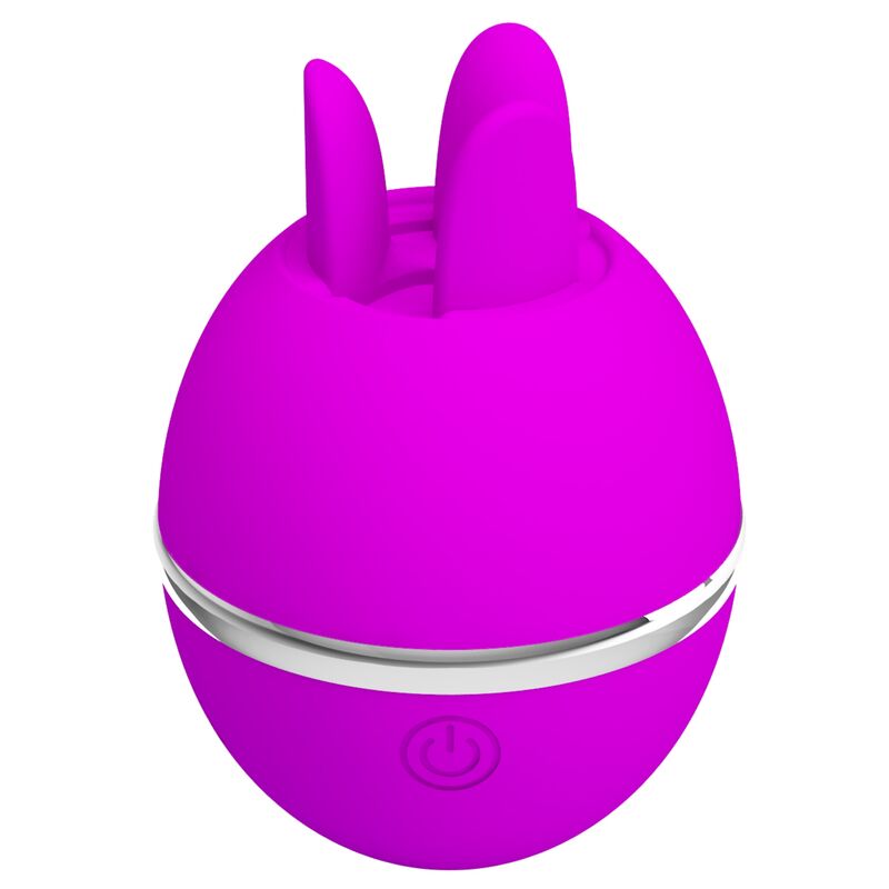 PRETTY LOVE - ROUND SILICONE VIBRATOR GEMINI BALL PURPLE