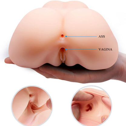 CRAZY BULL - VAGINA Y ANO REALÍSTICOS DOBLE VIBRACIÓN