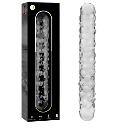 NEBULA SERIES BY IBIZA - MODELO 15 DILDO CRISTAL TRANSPARENTE 18.5 CM -O- 3 CM