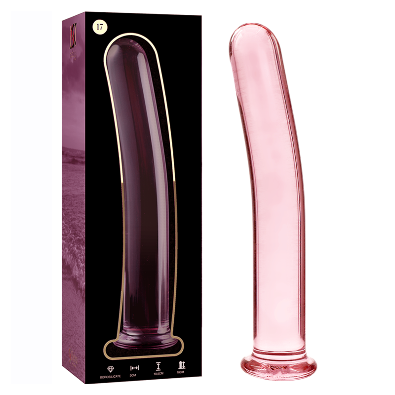 NEBULA SERIES BY IBIZA - MODELO 17 DILDO CRISTAL TRANSPARENTE 18.5 CM -O- 3 CM