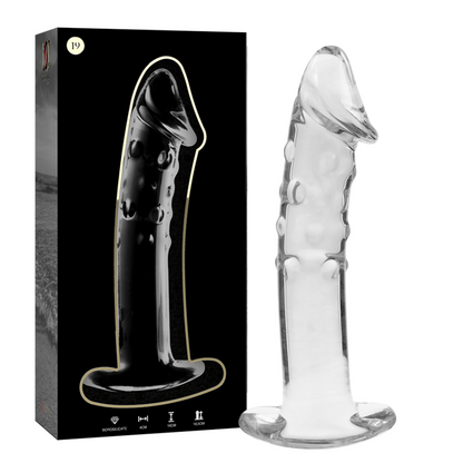 NEBULA SERIES BY IBIZA - MODELO 19 DILDO CRISTAL TRANSPARENTE 18.5 CM -O- 4 CM