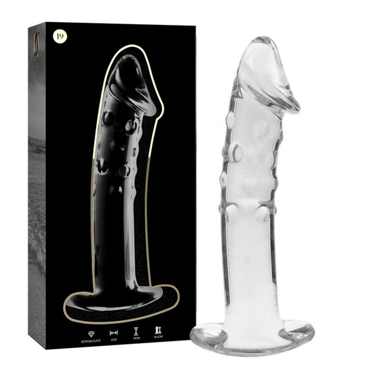 NEBULA SERIES BY IBIZA - MODELO 19 DILDO CRISTAL TRANSPARENTE 18.5 CM -O- 4 CM