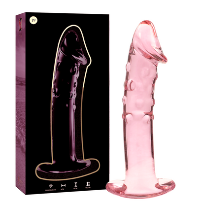 NEBULA SERIES BY IBIZA - MODEL 19 PINK CRYSTAL DILDO 18.5 CM -OR- 4 CM