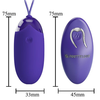 PRETTY LOVE - BERGER YOUTH REMOTE CONTROL VIBRATING EGG VIOLET