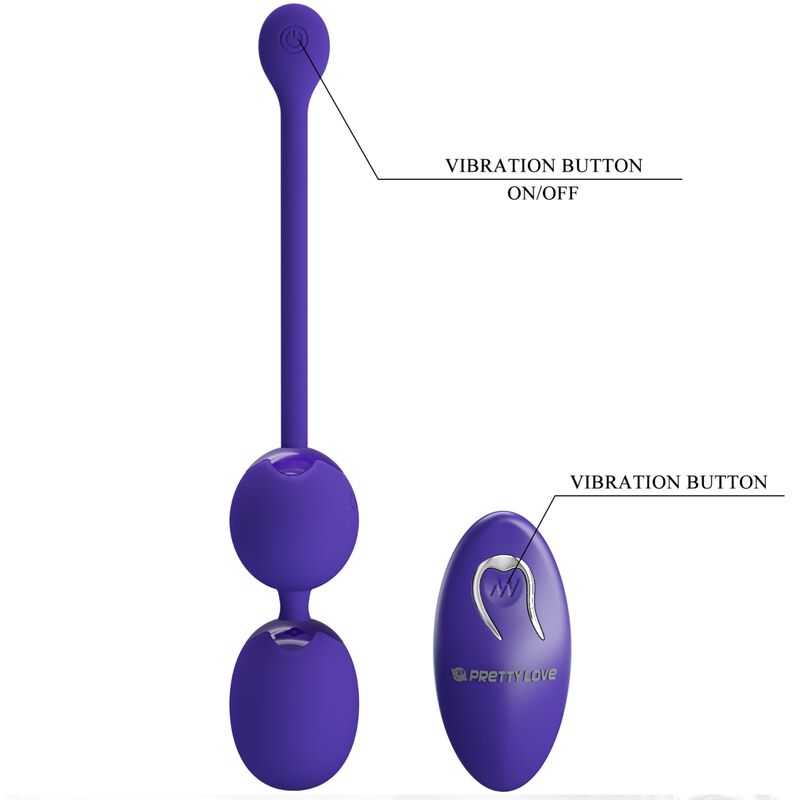 PRETTY LOVE - WILLIE YOUTH REMOTE CONTROL BALLS &amp; VIBRATION VIOLET