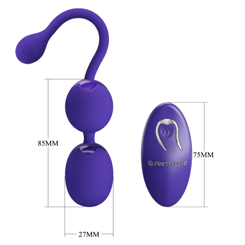 PRETTY LOVE - WILLIE YOUTH REMOTE CONTROL BALLS &amp; VIBRATION VIOLET