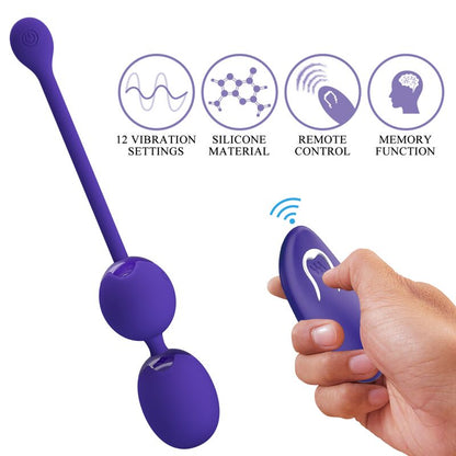 PRETTY LOVE - WILLIE YOUTH REMOTE CONTROL BALLS &amp; VIBRATION VIOLET