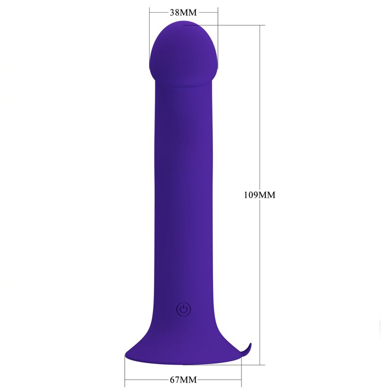 PRETTY LOVE - MURRAY YOUTH VIBRATING &amp; RECHARGEABLE DILDO PURPLE