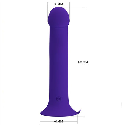 PRETTY LOVE - MURRAY YOUTH VIBRATING &amp; RECHARGEABLE DILDO PURPLE