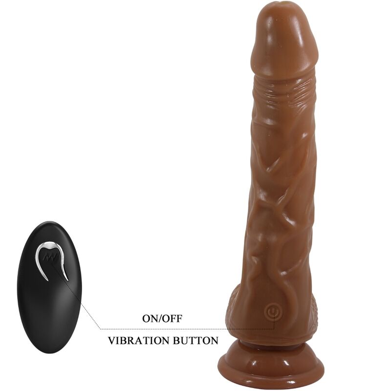 BODACH REALISTIC VIBRATOR WITH SUCTION CUP AND REMOTE CONTROL