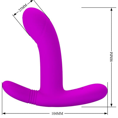 PRETTY LOVE - GERI CLITORAL MASSAGER WITH REMOTE CONTROL PINK