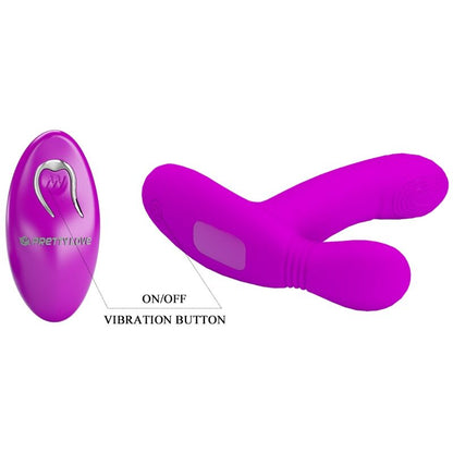 PRETTY LOVE - GERI CLITORAL MASSAGER WITH REMOTE CONTROL PINK