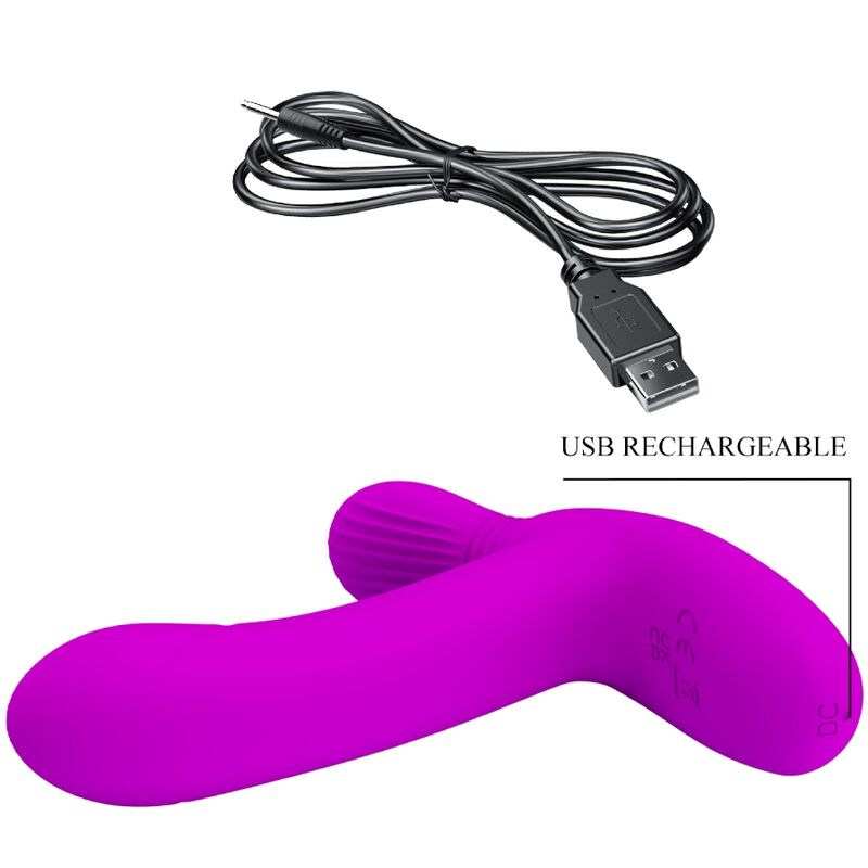 PRETTY LOVE - GERI CLITORAL MASSAGER WITH REMOTE CONTROL PINK