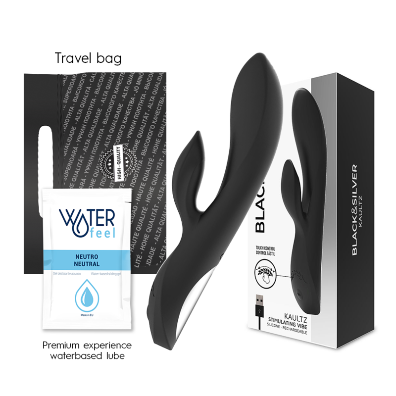 BLACK&SILVER - KAULTZ VIBRATOR TOUCH CONTROL