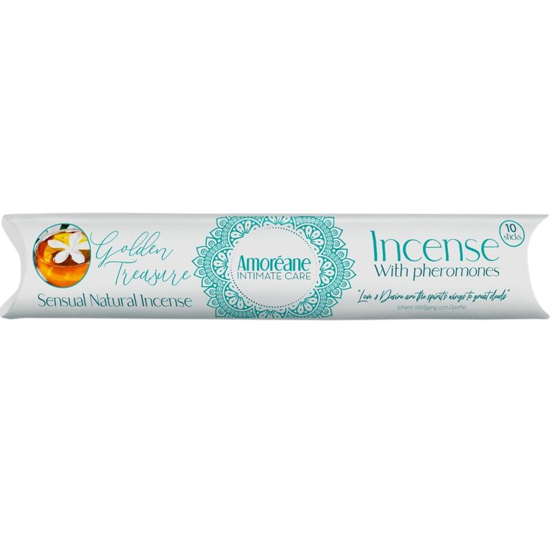 AMOREANE - GOLDEN TREASURE INCIENSO CON FEROMONAS AROMA JAZMÍN