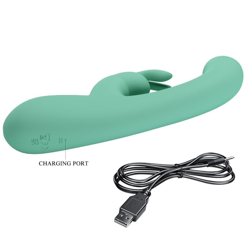 PRETTY LOVE - LAMAR RABBIT &amp; GREEN G-SPOT VIBRATOR