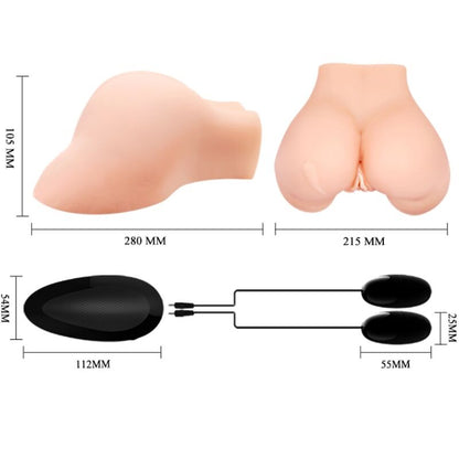 Bout Bull: vagina i anus amb malla realista amb vibracions