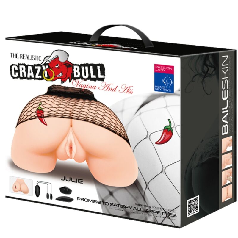 CRAZY BULL - VAGINA I ANY AMB MALLA REALISTA AMB VIBRACIÓ