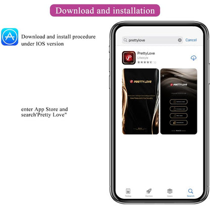 PRETTY LOVE - CATALINA HUEVO VIBRADOR RECARGABLE ROSA APP GRATUITA