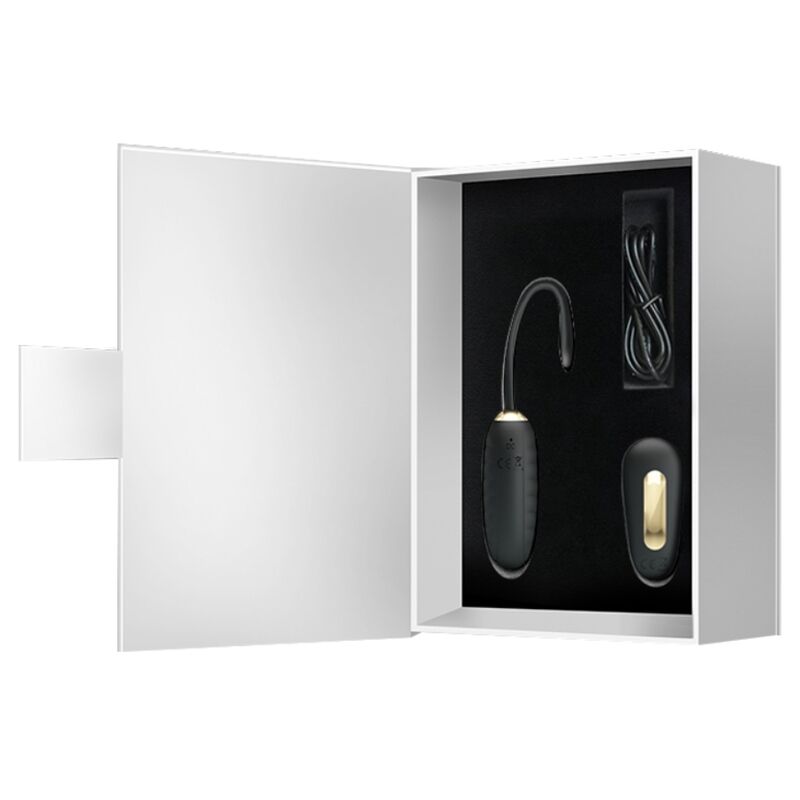 PRETTY LOVE - DOREEN LUXURY RECHARGEABLE BLACK VIBRATING EGG WITH REMOTE CONTROL