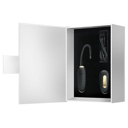 PRETTY LOVE - DOREEN LUXURY RECHARGEABLE BLACK VIBRATING EGG WITH REMOTE CONTROL