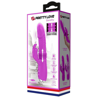 PRETTY LOVE - DOROTHY RECHARGEABLE PURPLE RABBIT VIBRATOR
