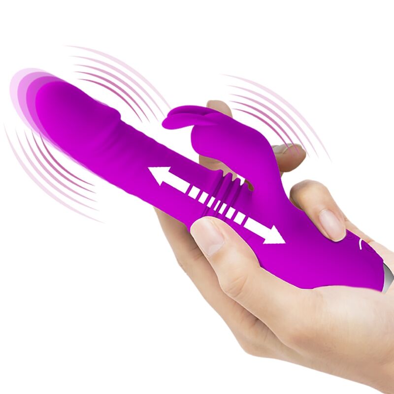 PRETTY LOVE - DOROTHY RECHARGEABLE PURPLE RABBIT VIBRATOR