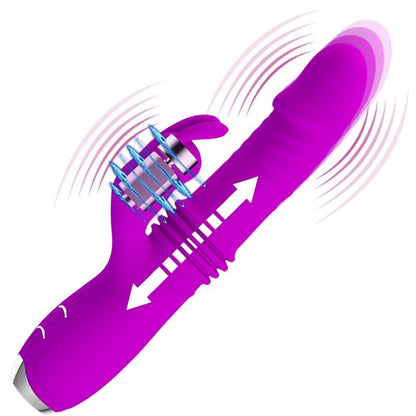 PRETTY LOVE - DOROTHY RECHARGEABLE PURPLE RABBIT VIBRATOR