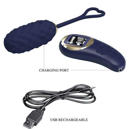 PRETTY LOVE - VIVIAN REMOTE CONTROL VIBRATING EGG BLUE