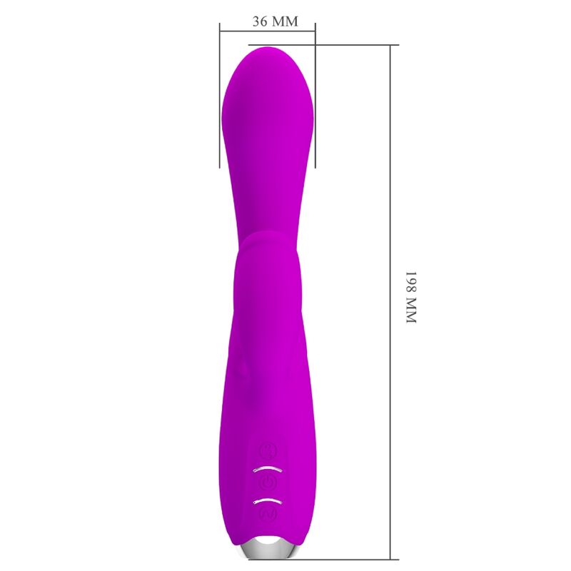 PRETTY LOVE - GLORIA RECHARGEABLE WATERPROOF RABBIT VIBRATOR PURPLE
