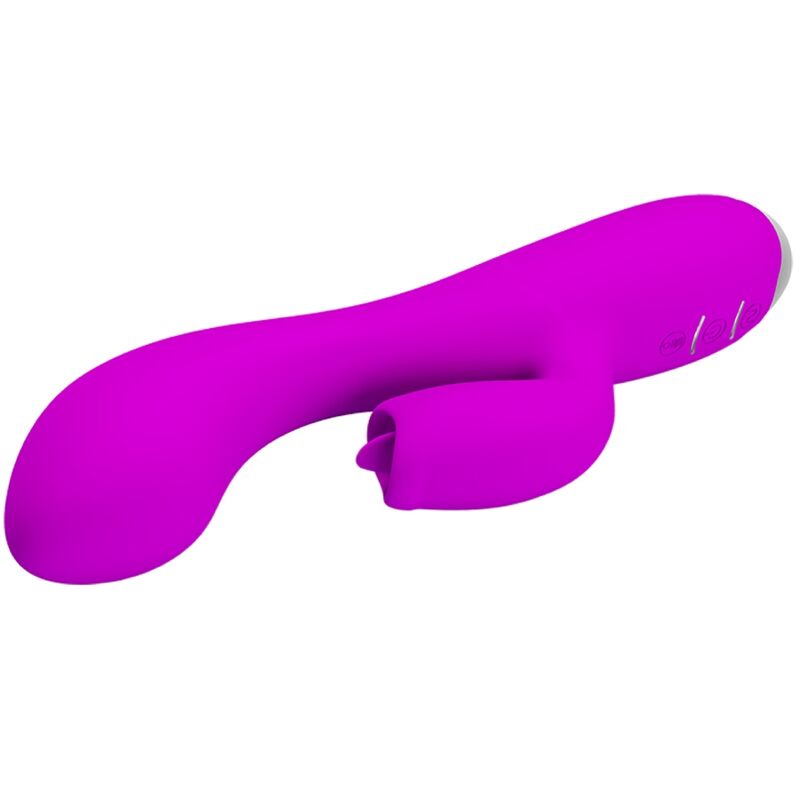 PRETTY LOVE - GLORIA RECHARGEABLE WATERPROOF RABBIT VIBRATOR PURPLE
