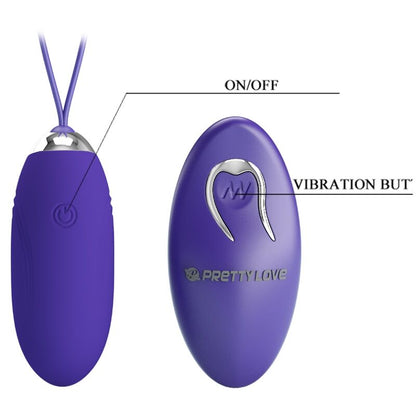 PRETTY LOVE - JENNY YOUTH REMOTE CONTROL VIBRATING EGG VIOLET