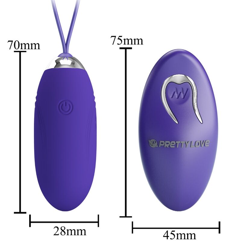 PRETTY LOVE - JENNY YOUTH REMOTE CONTROL VIBRATING EGG VIOLET