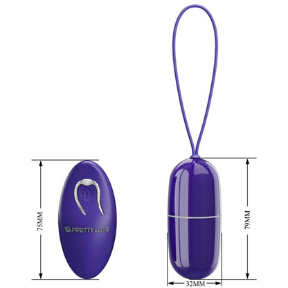 PRETTY LOVE - ARVIN YOUTH HUEVO VIBRADOR CONTROL REMOTO VIOLETA