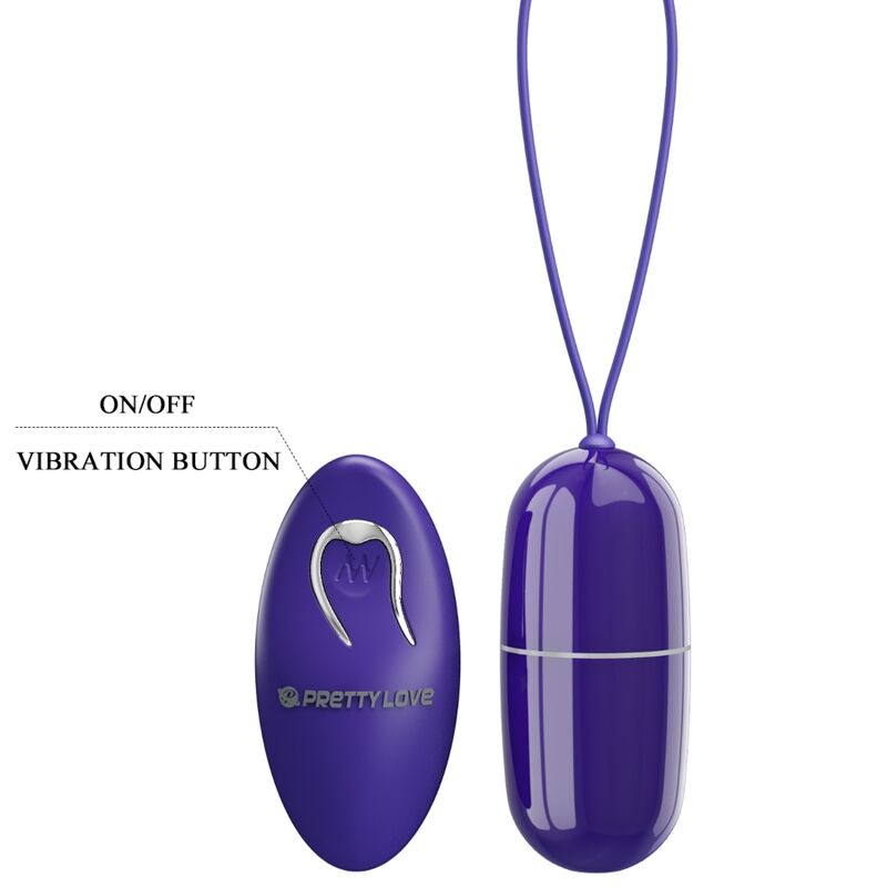 PRETTY LOVE - ARVIN YOUTH REMOTE CONTROL VIBRATING EGG VIOLET