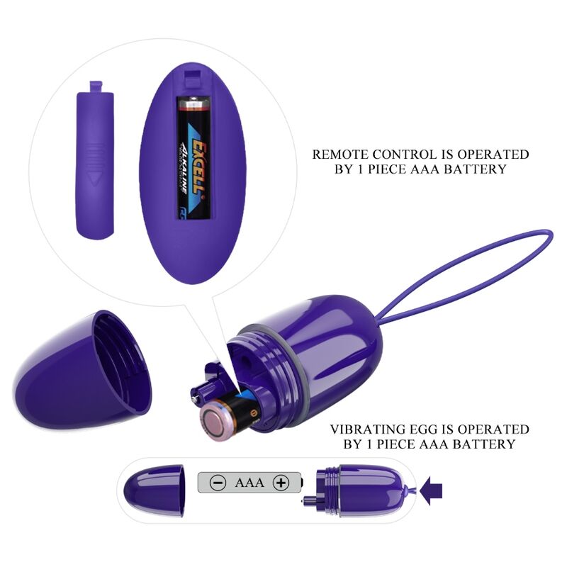PRETTY LOVE - SELKIE YOUTH MINI VIBRATING EGG REMOTE CONTROL VIOLET