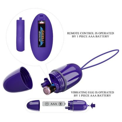 PRETTY LOVE - SELKIE YOUTH MINI VIBRATING EGG REMOTE CONTROL VIOLET