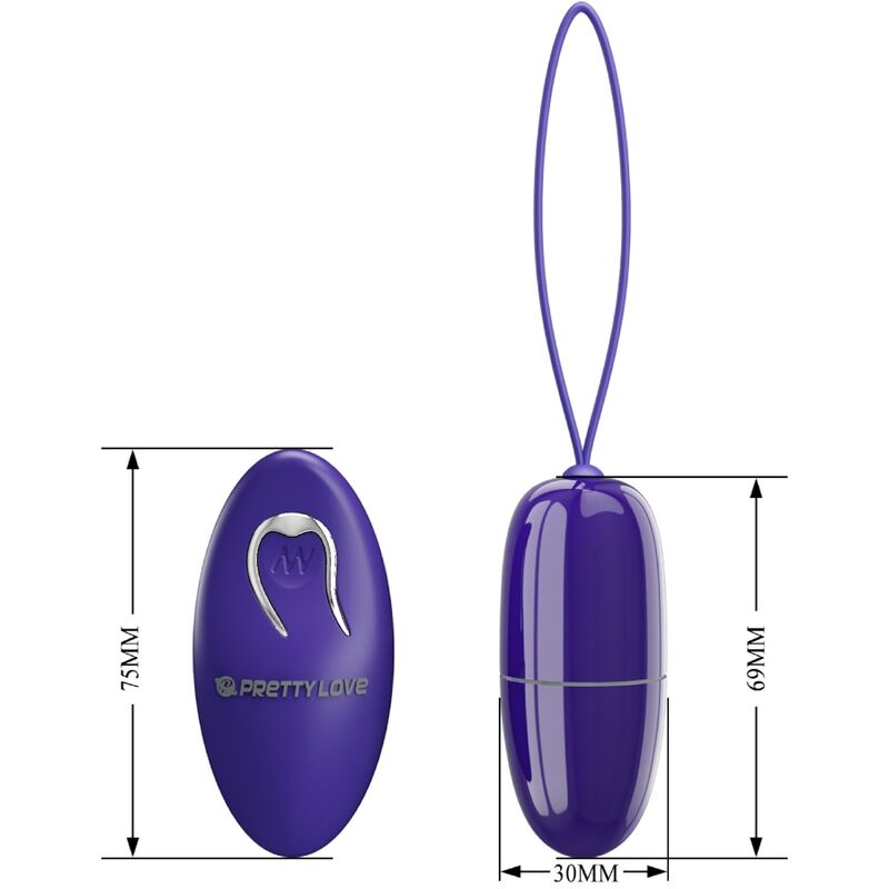 PRETTY LOVE - SELKIE YOUTH MINI VIBRATING EGG REMOTE CONTROL VIOLET