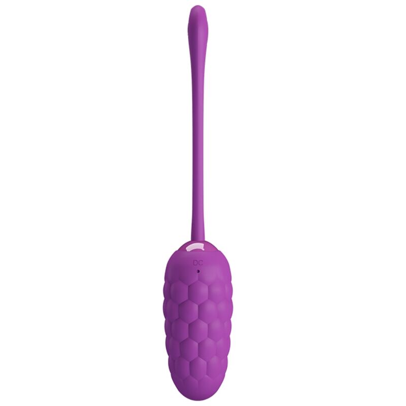 PRETTY LOVE - RECHARGEABLE MARINE TEXTURED VIBRATING EGG PURPLE